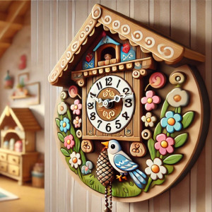 Portativ Kids - Ceas Cu Pasăre Nauc, Ceas Cu Cuc, Cantece Pentru Copii (2024)